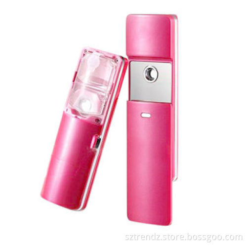Battery operated mini LED lighted cosmetic mirror